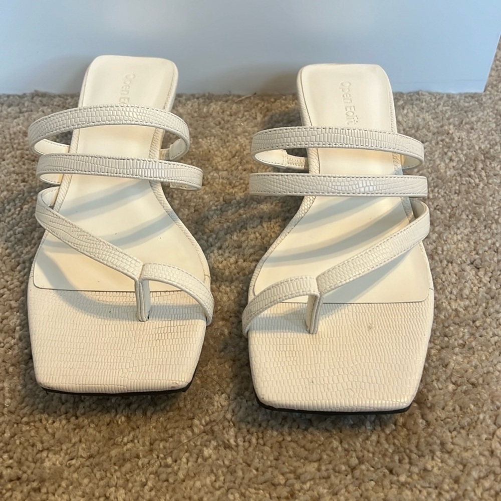 Open edit, mini sandal heel